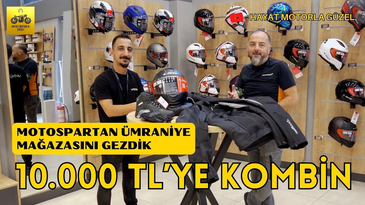 10.000 TL'ye Motosiklet Kombini Yaptık | MotoSpartan Ümraniye Mağazası | Hayat Motorla Güzel