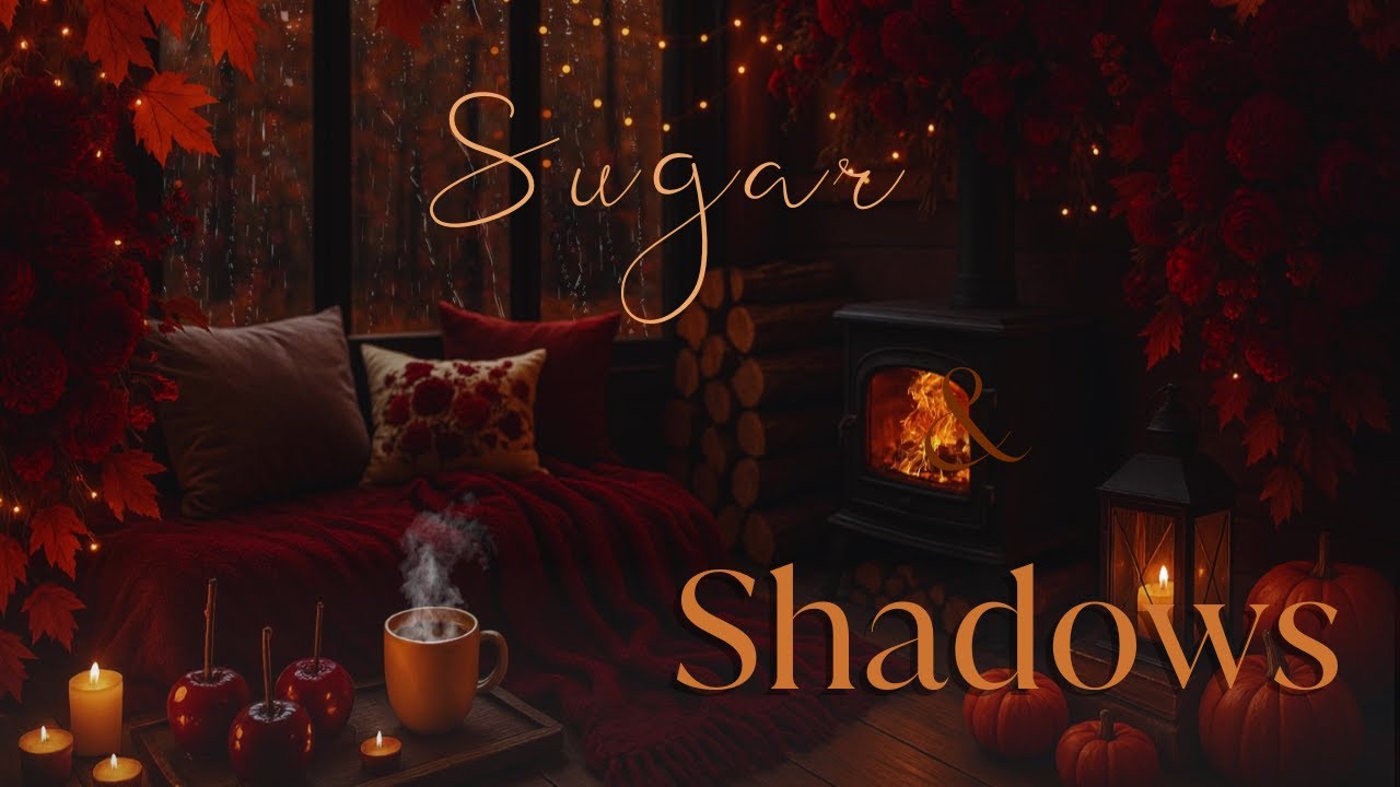 Autumn Orchard Glow: Candied Apple & Soft Rain | Cozy Night Ambiance