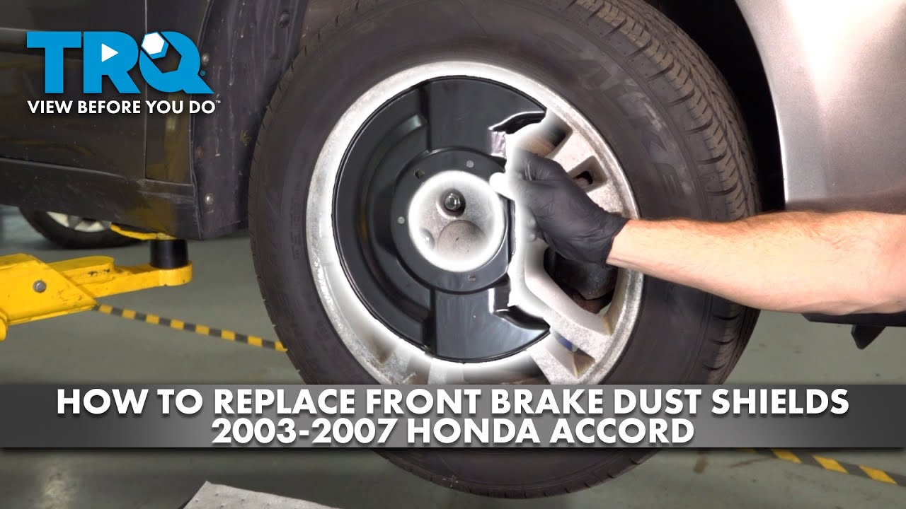 How to Replace Front Brake Dust Shields 2003-2007 Honda Accord