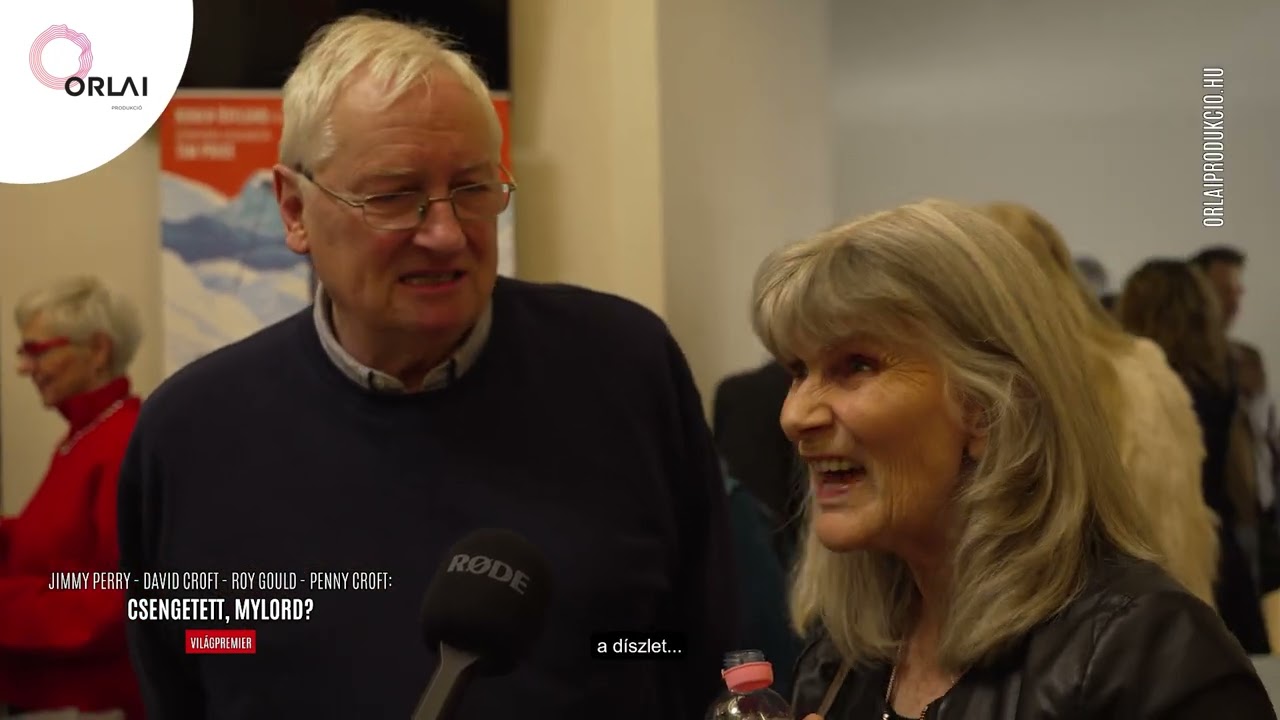 A Csengetett, Mylord? szerzői a premieren: Penny Croft és Roy Gould