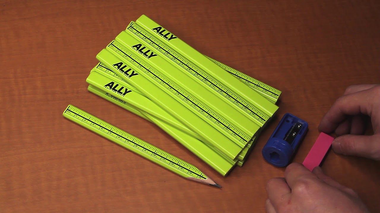 ALLY Tools 24 piece Carpenter Pencils Kit Product Information Video