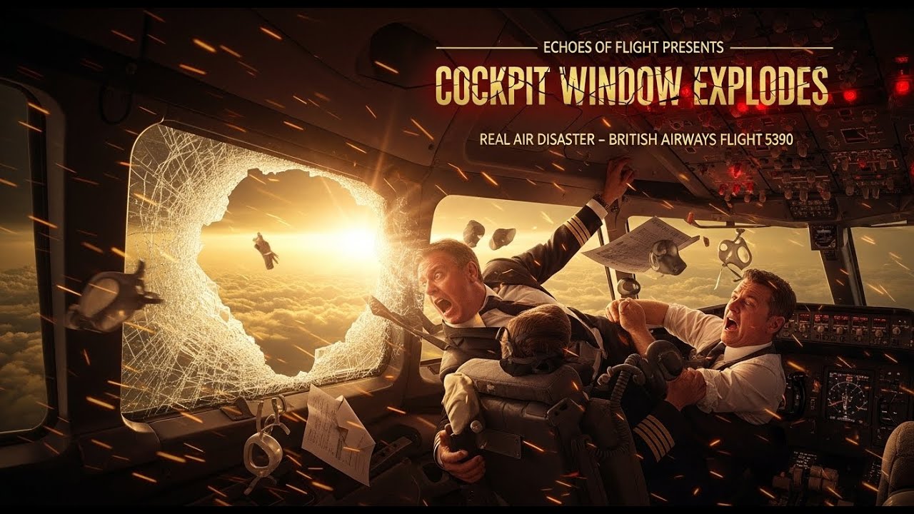 Cockpit Window Explodes Mid-Flight | British Airways Flight 5390 | Mayday Air Disaster