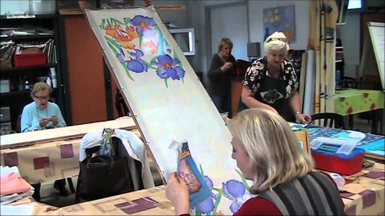 peinture sur soie 1min 35