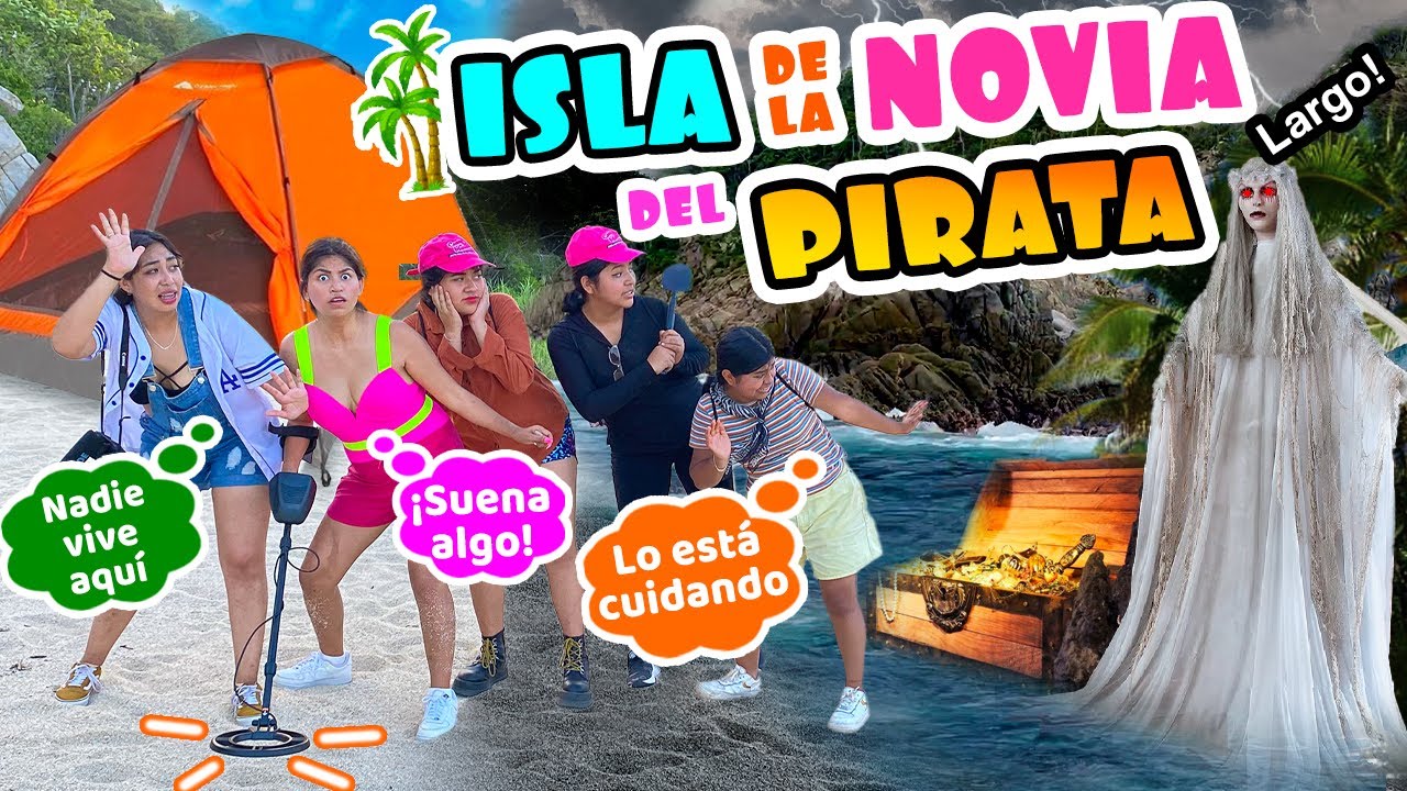 05-⛺️ACAMPAMOS EN LA ISLA de LA NOVIA del PIRATA👰🏽‍♀️BUSCAMOS SU TESORO CON UN  DETECTOR DE METAL