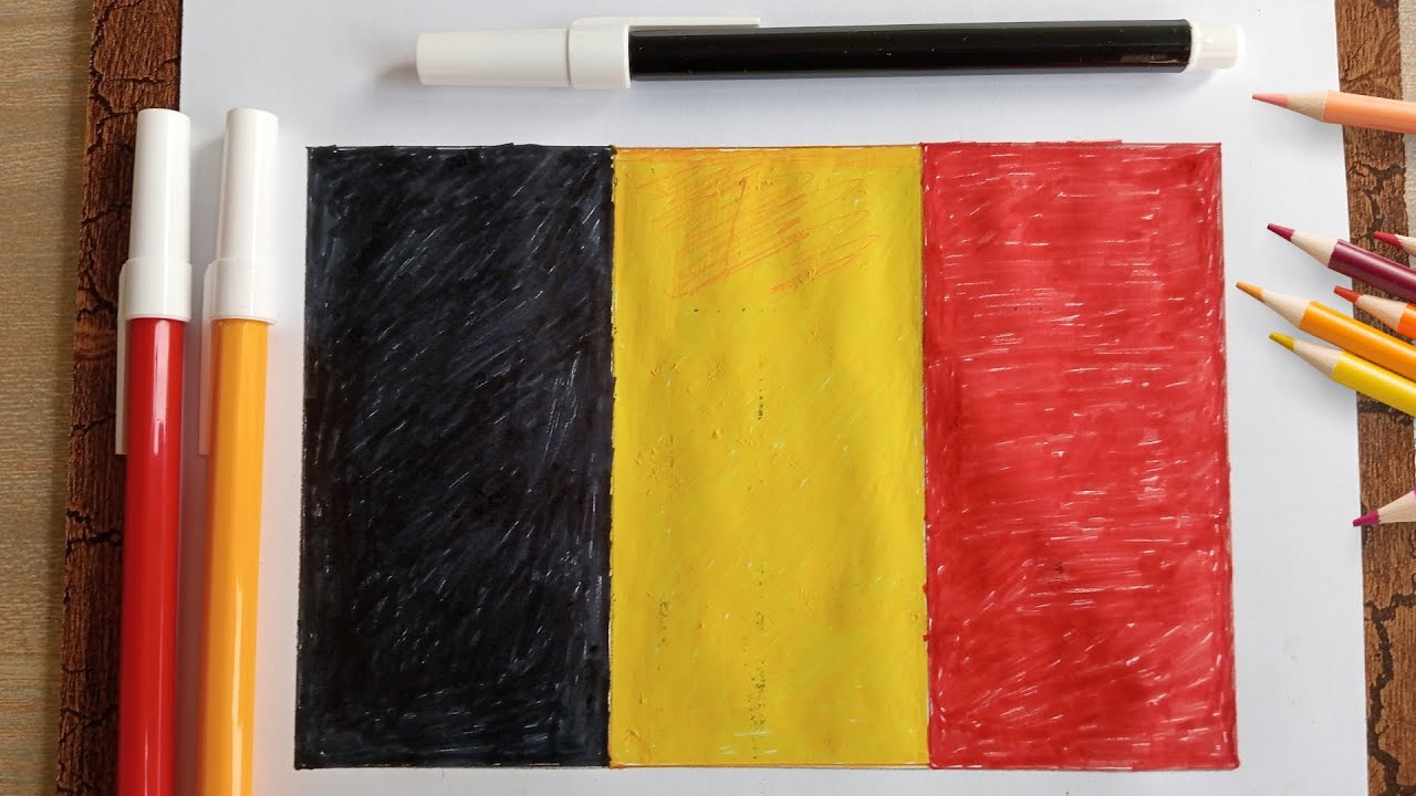 How to Draw the Belgium Flag - Easy Step-by-Step Tutorial