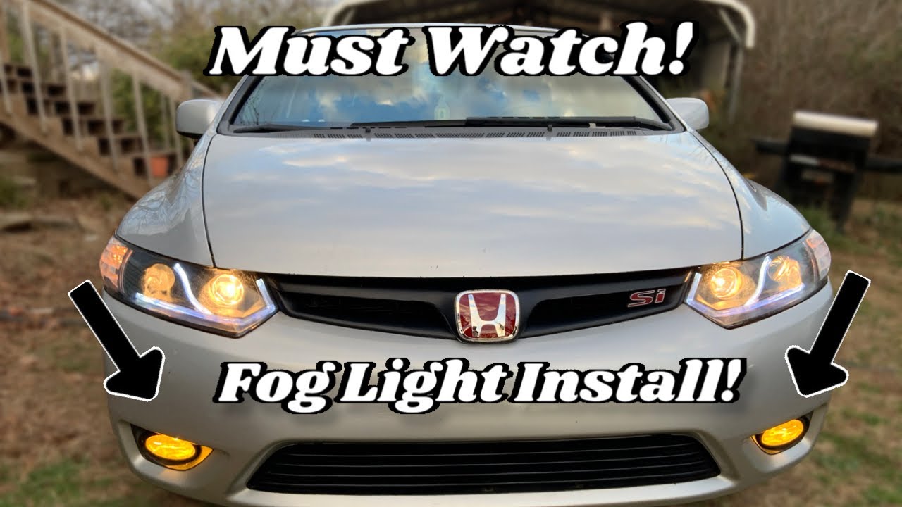 How to install Fog Light Kit on 8th Gen Civic Si!