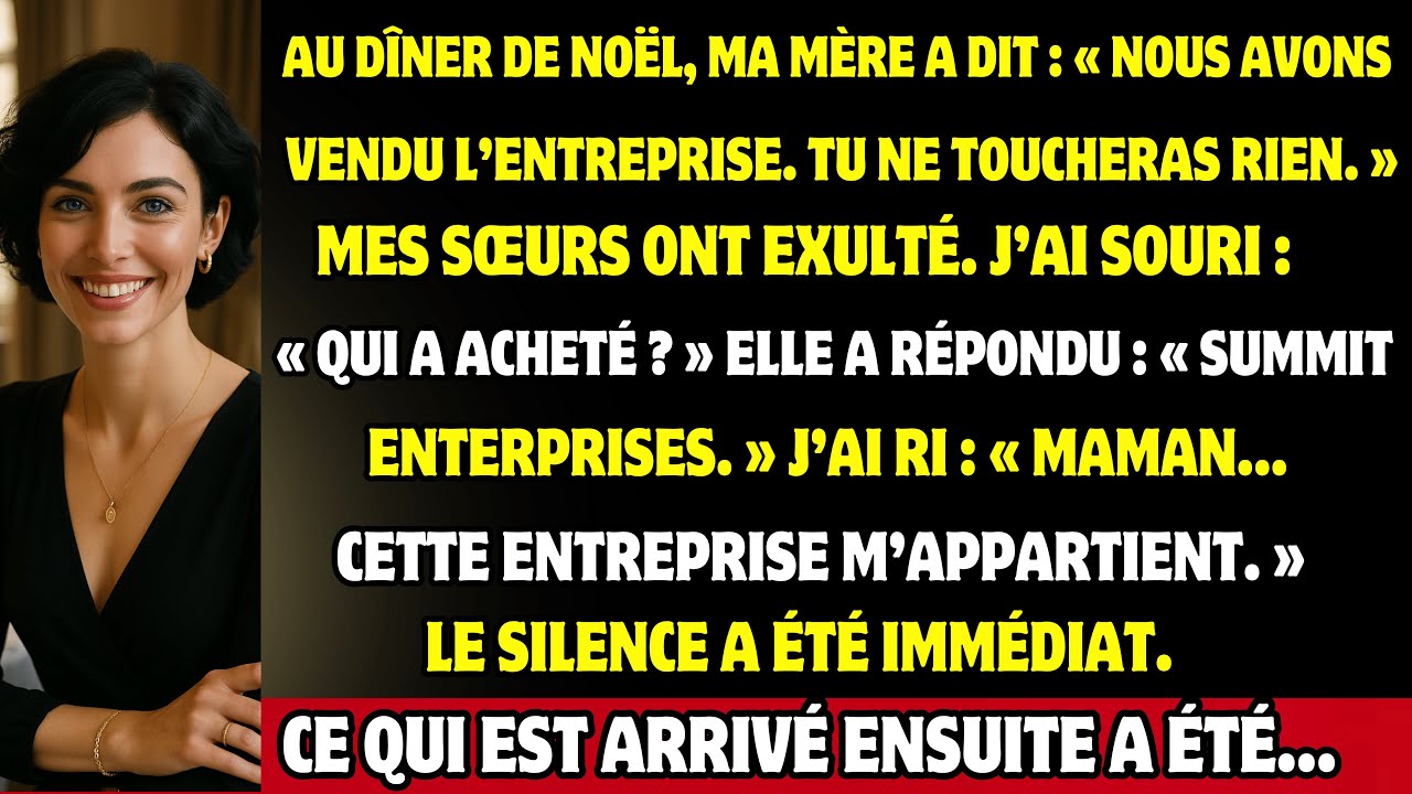 Au Dîner De Noël, Ma Mère A Souri : « On A Vendu L’entreprise. Pour Toi ? Rien »