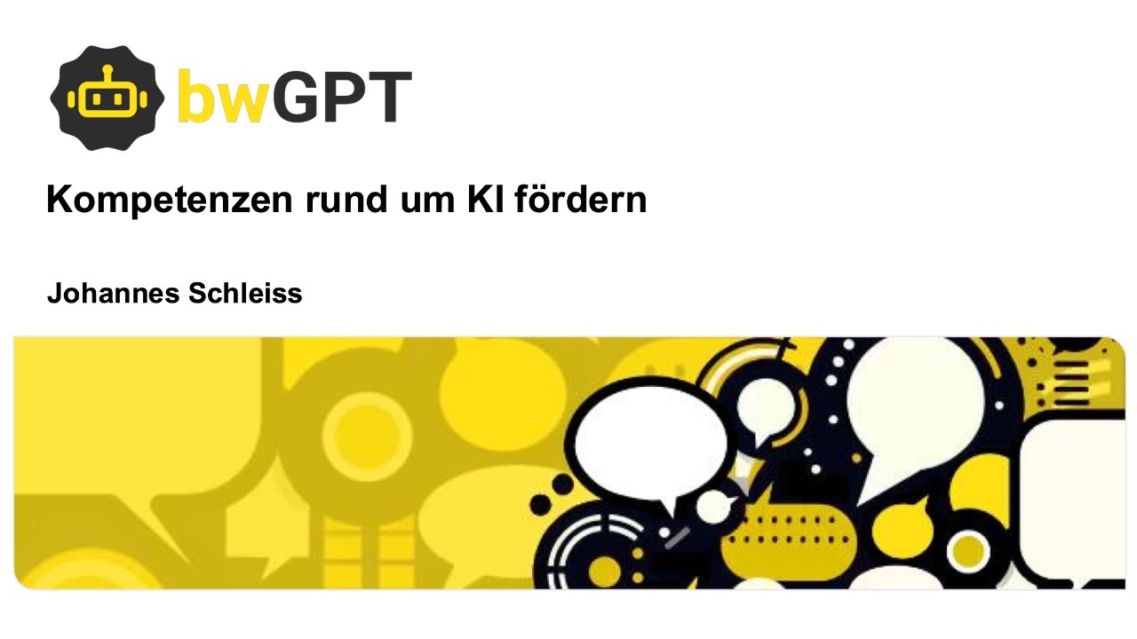 Kompetenzen rund um KI fördern (Johannes Schleiss)