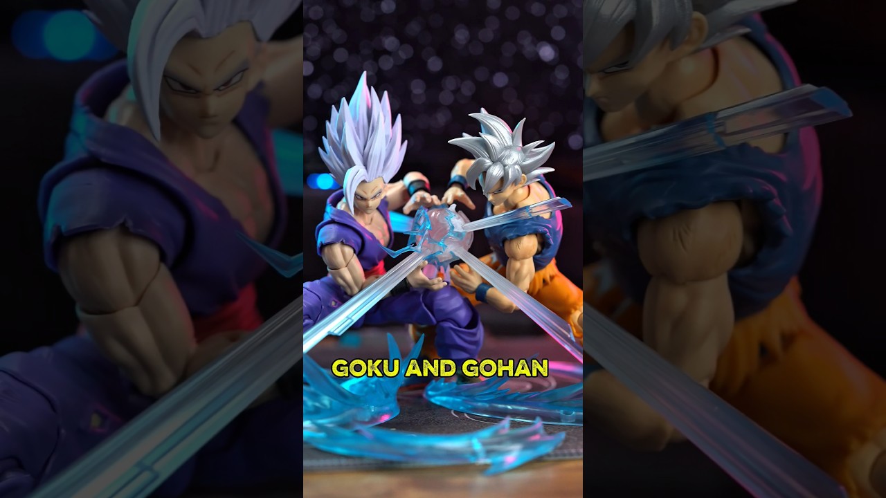 Goku and Gohan 💥 #dragonball #dragonballsuper #goku #actionfigures #figure #gohan #dragonballz