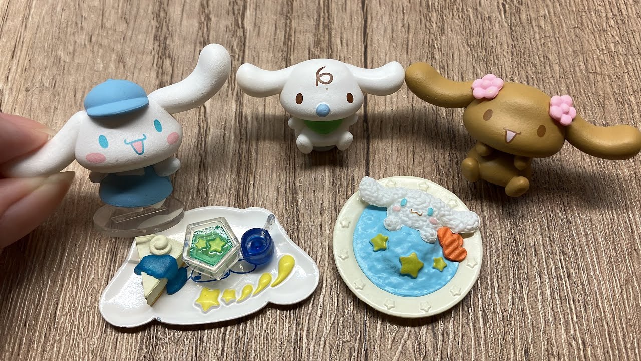 RE-MENT Sanrio Cinnamoroll Seven Colored Sky's Cafe Terrace Full Set Unboxing