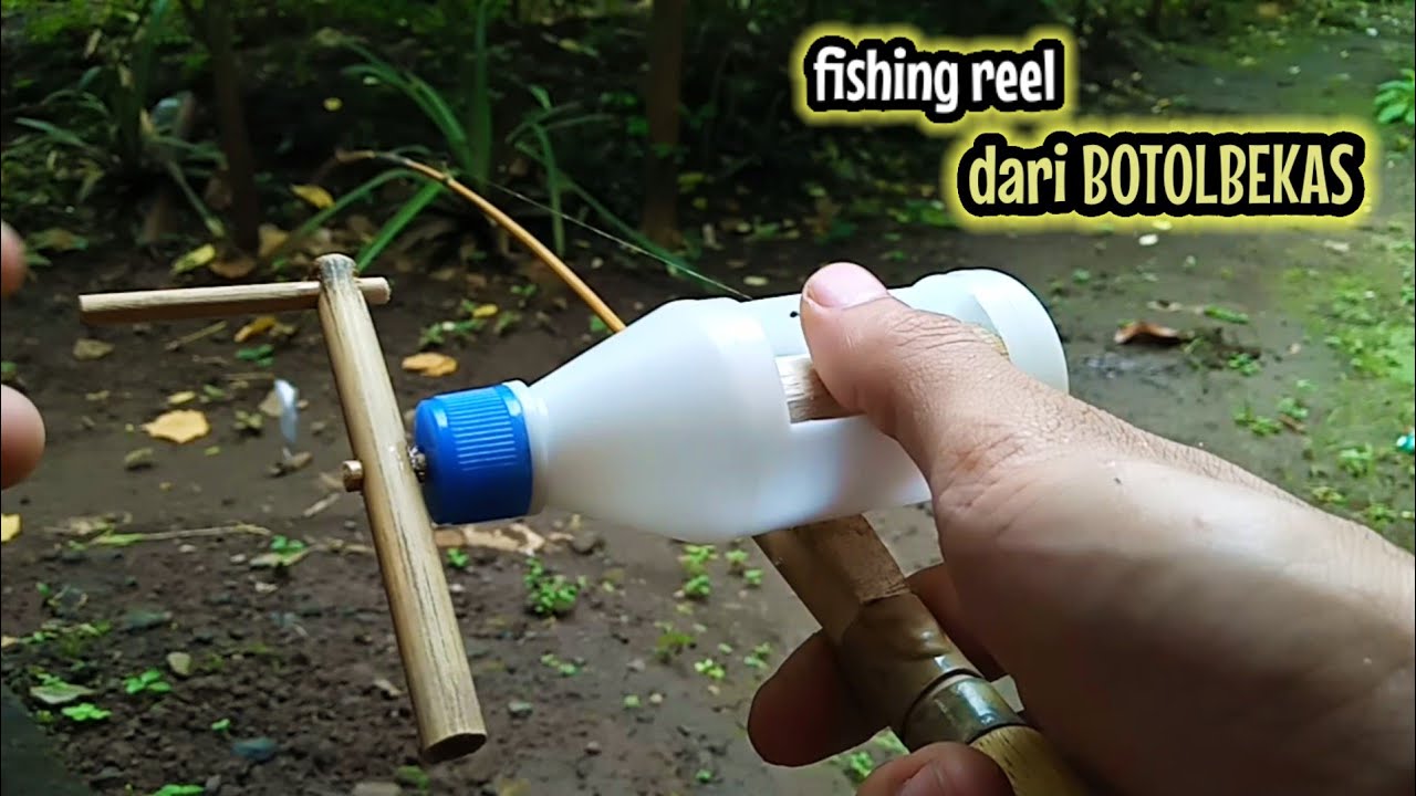 cara membuat REEL PANCING MODEL BC DARI BOTOL PLASTIK BEKAS || plastic bottle fishing reel