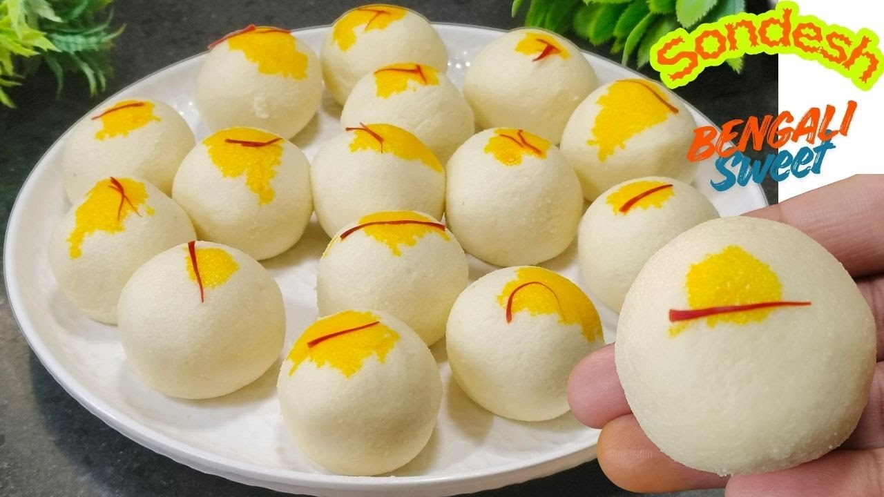 Bengali Sweet Sandesh | Sandesh Sweet recipe | Sondesh Recipe | Pure Chhena Sandesh