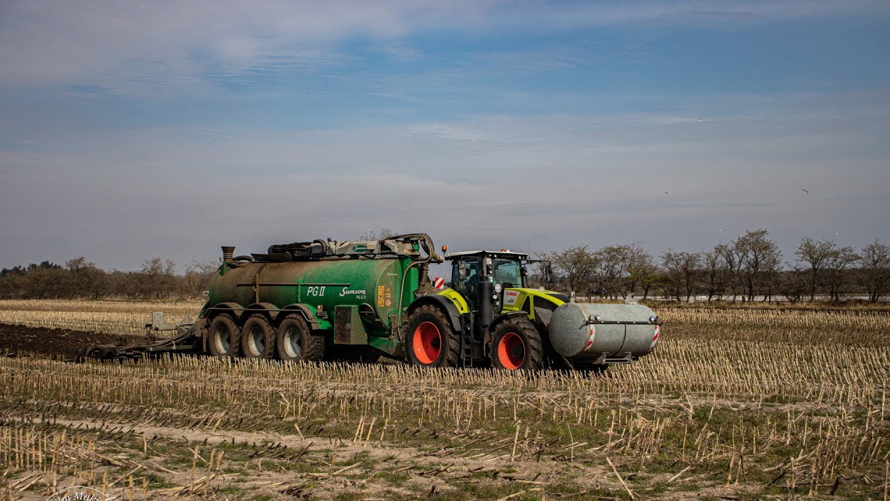 [4K] Claas Axion 950, Samson PG 31 And Gøma - Slurry - Varde Maskinstation
