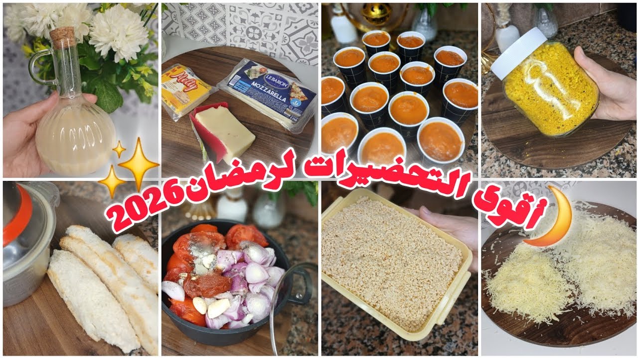 أقوى تحضيرات رمضان✨️ 2026💪شابلوغ تاع المحلات صوص تومات فرماج و الكثير...
