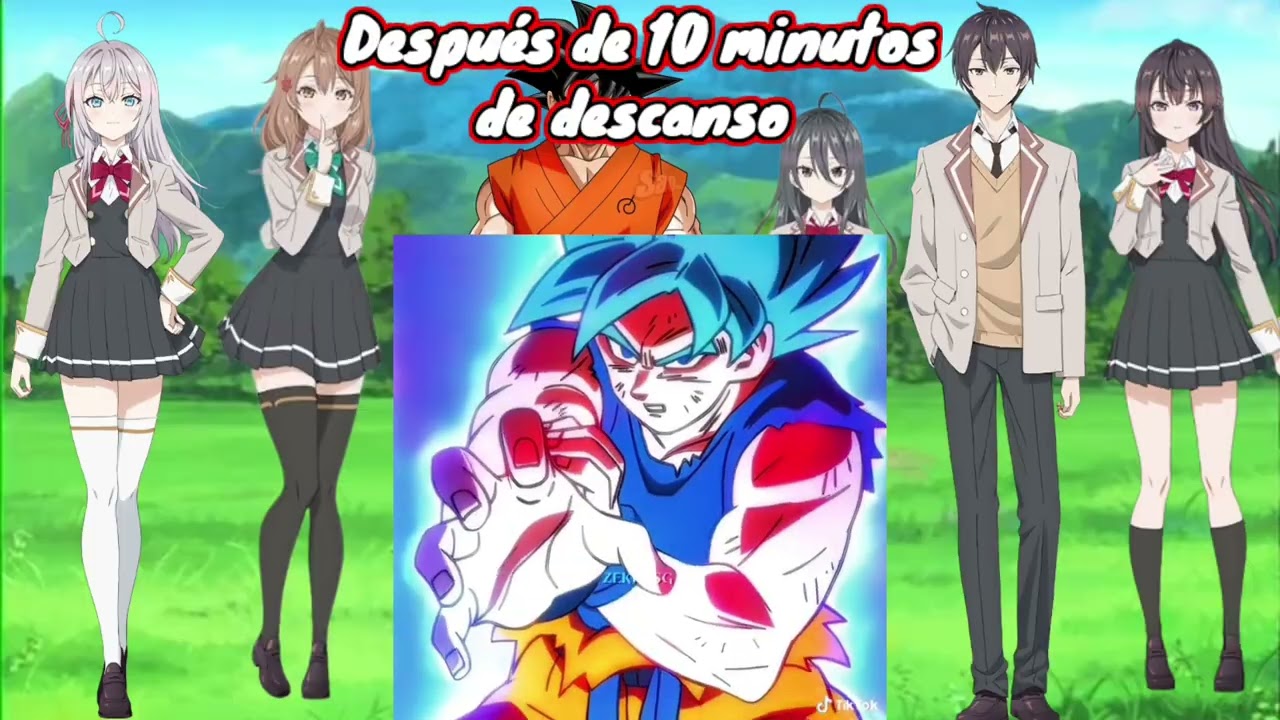 Los Personajes de tokidoki Bosotto russia-go Reaccionan a las transformaciones de Goku parte 2