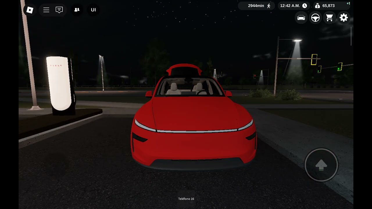 Espectáculo de luces tesla model y