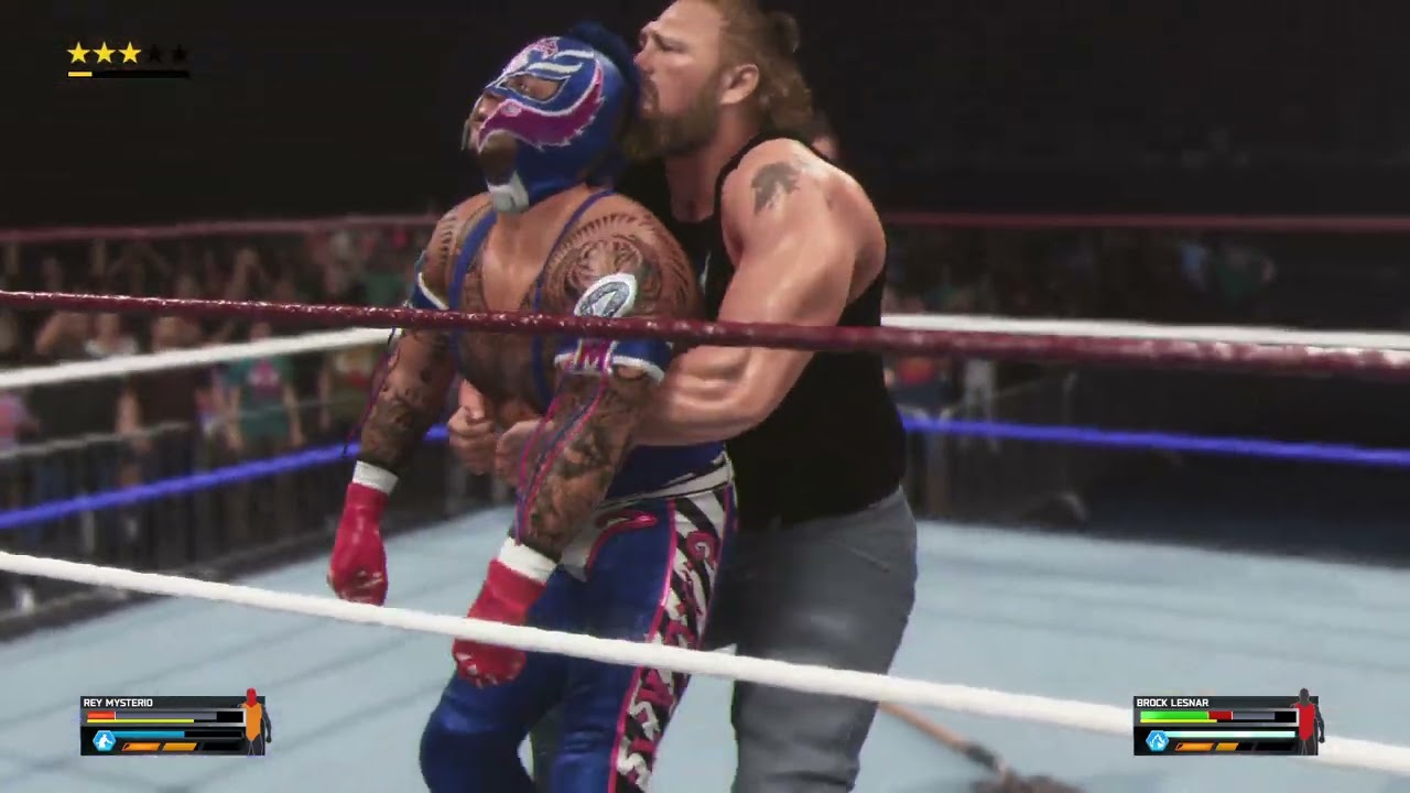 Full Match- Brock lesnar VS. Rey Mysterio | WWE 2K25 | WWE | WWF | SMACKDOWN