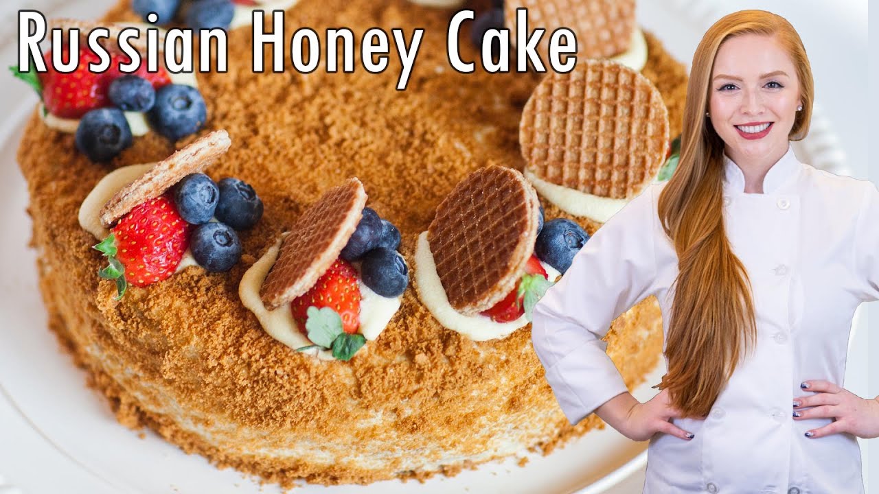 Medovik Cake: 8-Layer Russian Honey Cake ~ Торт 