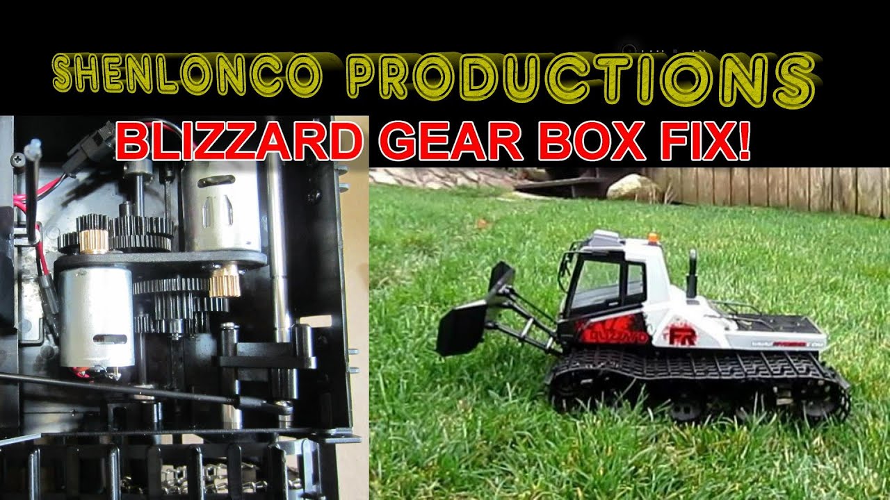 Kyosho blizzard FR Gear box fixed modified + ball bearings & test run