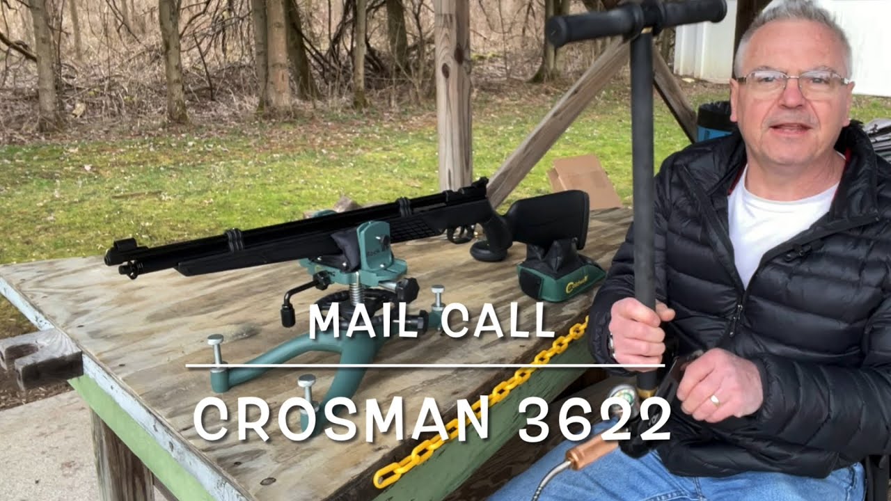 Mail call and first shots with the Crosman 3622 22 caliber PCP