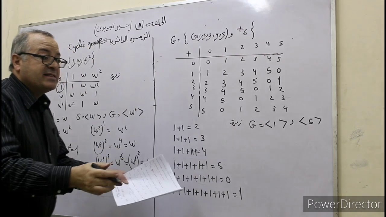 الحلقه ٩ الزمره الدائريه جبر تجريدى