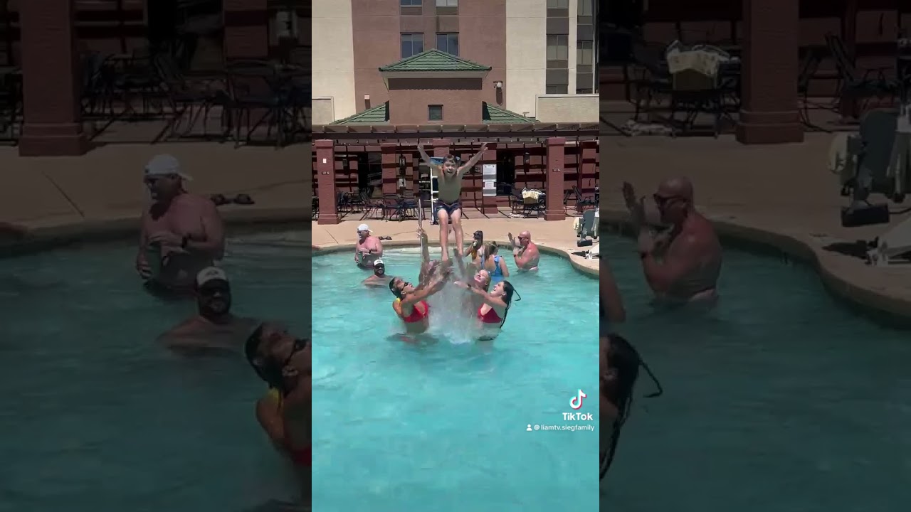 Only boy at the pool with the girls volleyball team!  #feelslikesummer