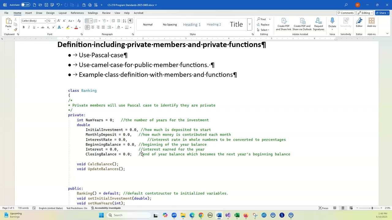 CS210 Program Standards Part-02