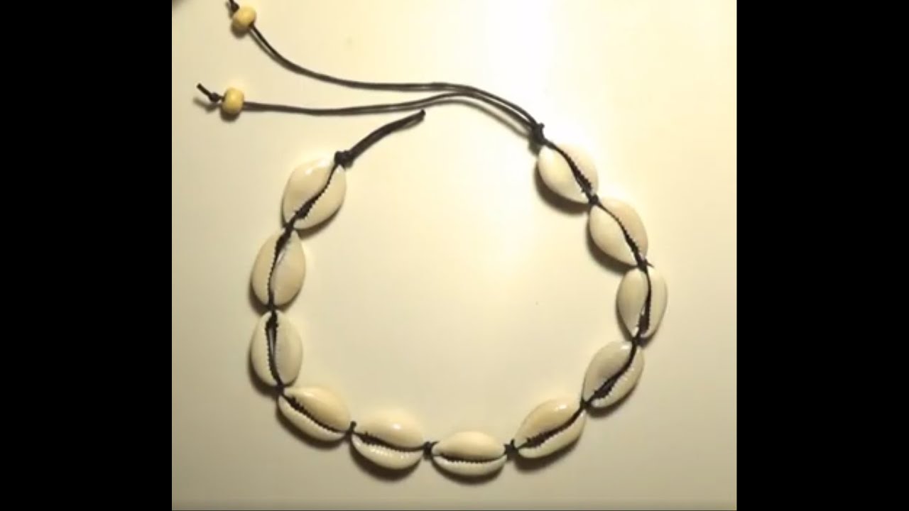 DIY Easy Cowrie Shell Necklace for Men, No Tools Necessary, Handmade Jewelry Tutorial