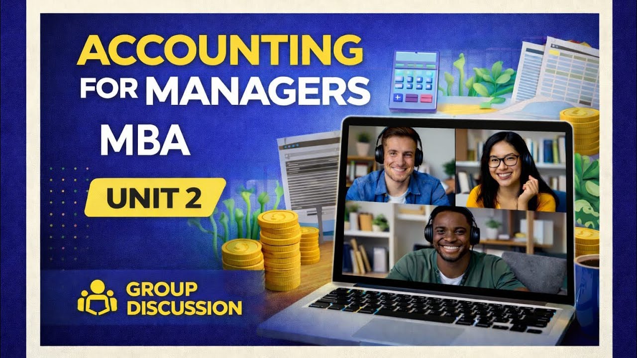 ACCOUNTING FOR MANAGERS UNIT 2| MBA VIRTUAL GROUP STUDY (PAN INDIA)
