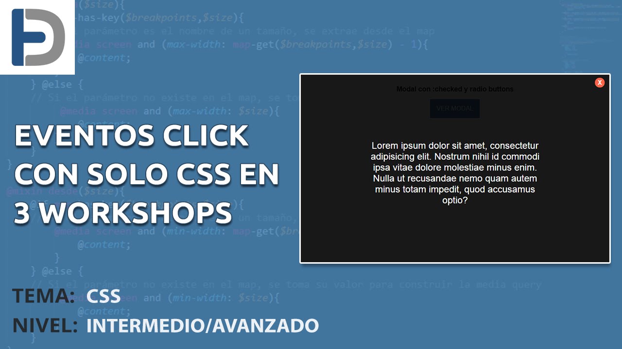 Eventos click con solo CSS