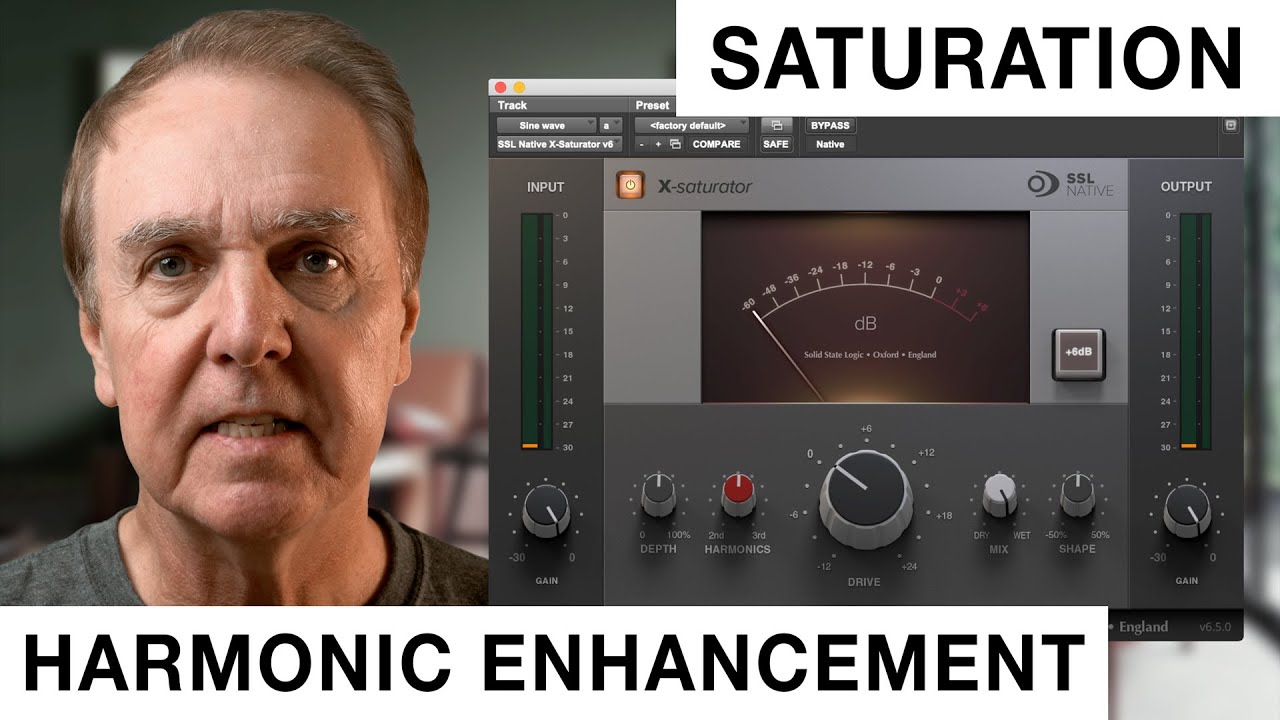 Let's saturate! Harmonic enhancement demoed with SSL's X-Saturator plug-in