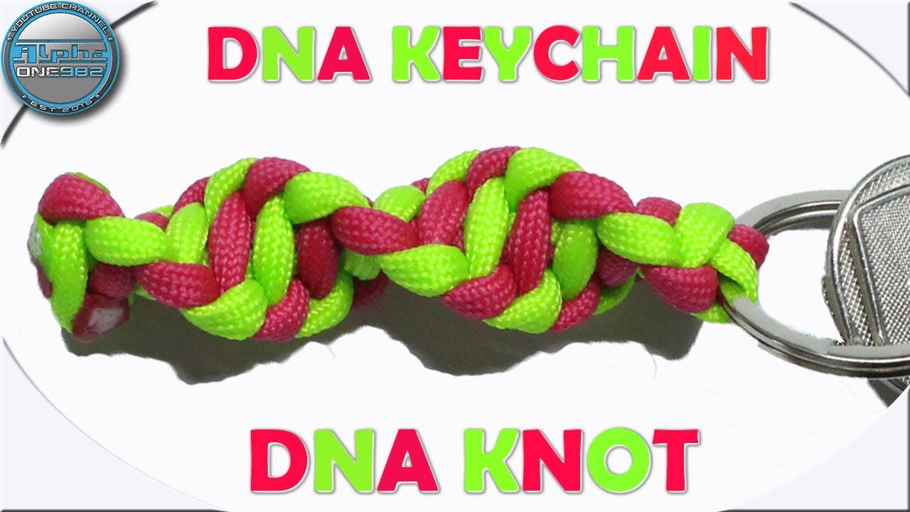 How to Make Paracord DNA Keychain or Key fob DIY Paracord Tutorial DNA knot Fast & Easy