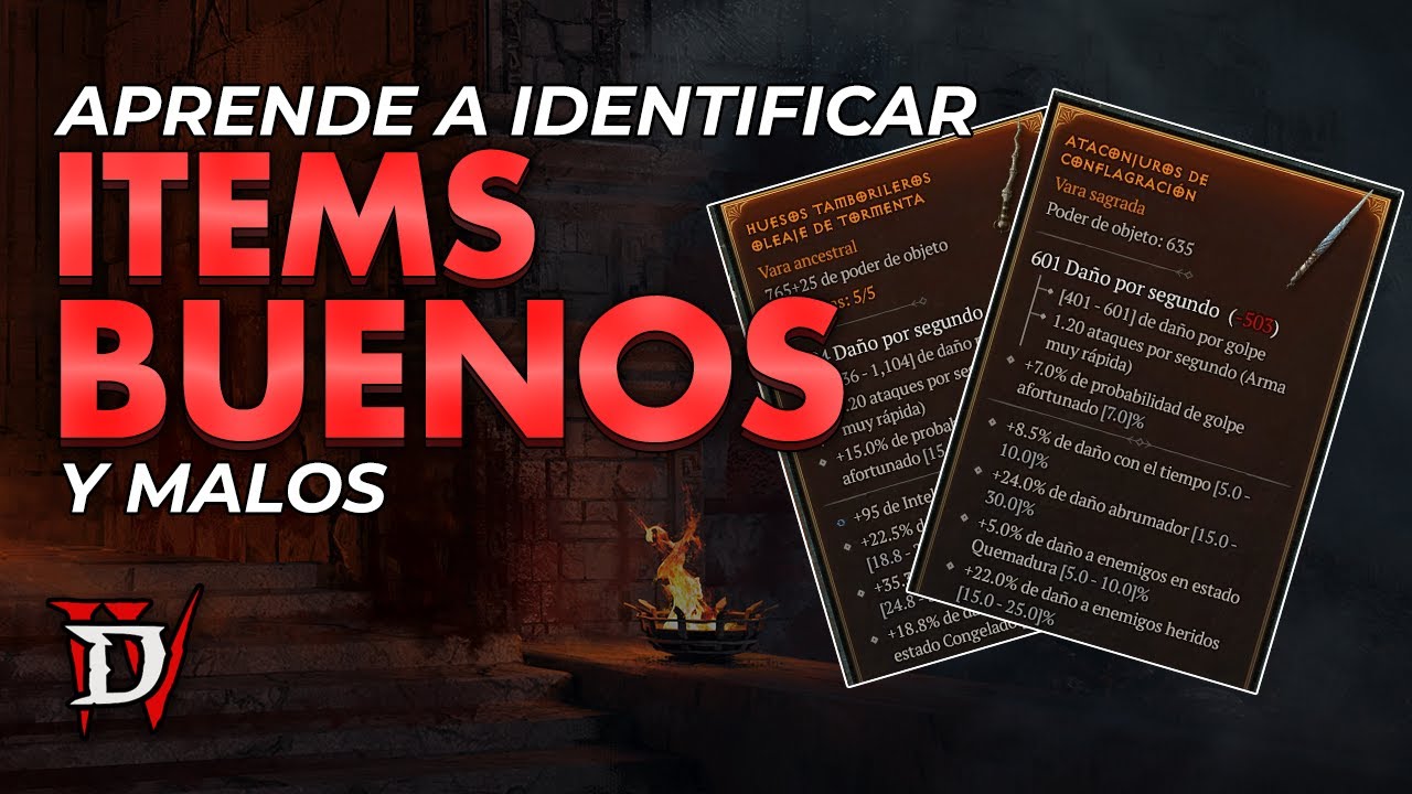 DIABLO 4 | &iquest;Como saber si un OBJETO ME SIRVE o NO? &iquest;BUENO o MALO?  &iexcl;Aqui la RESPUESTA! 🔥