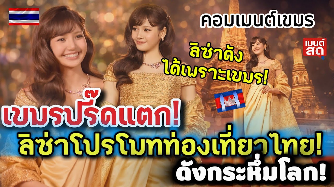 เขมรปรี๊ดแตก "ลิซ่า" โปรโมทท่องเที่ยวไทยดังกระหึ่มโลก ลั่น! ดังได้เพราะพวกเรา คอมเมนต์ต่างชาติ