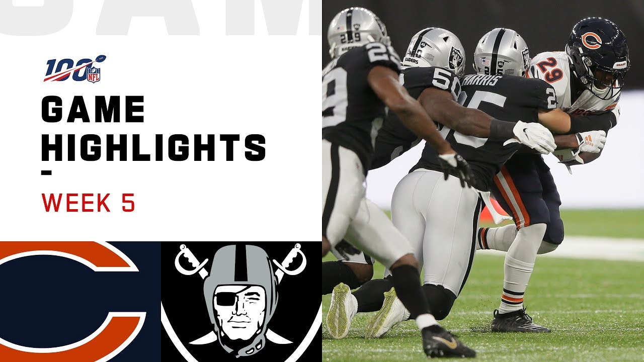 Bears vs. Raiders Week 5 Highlights | NFL 2019