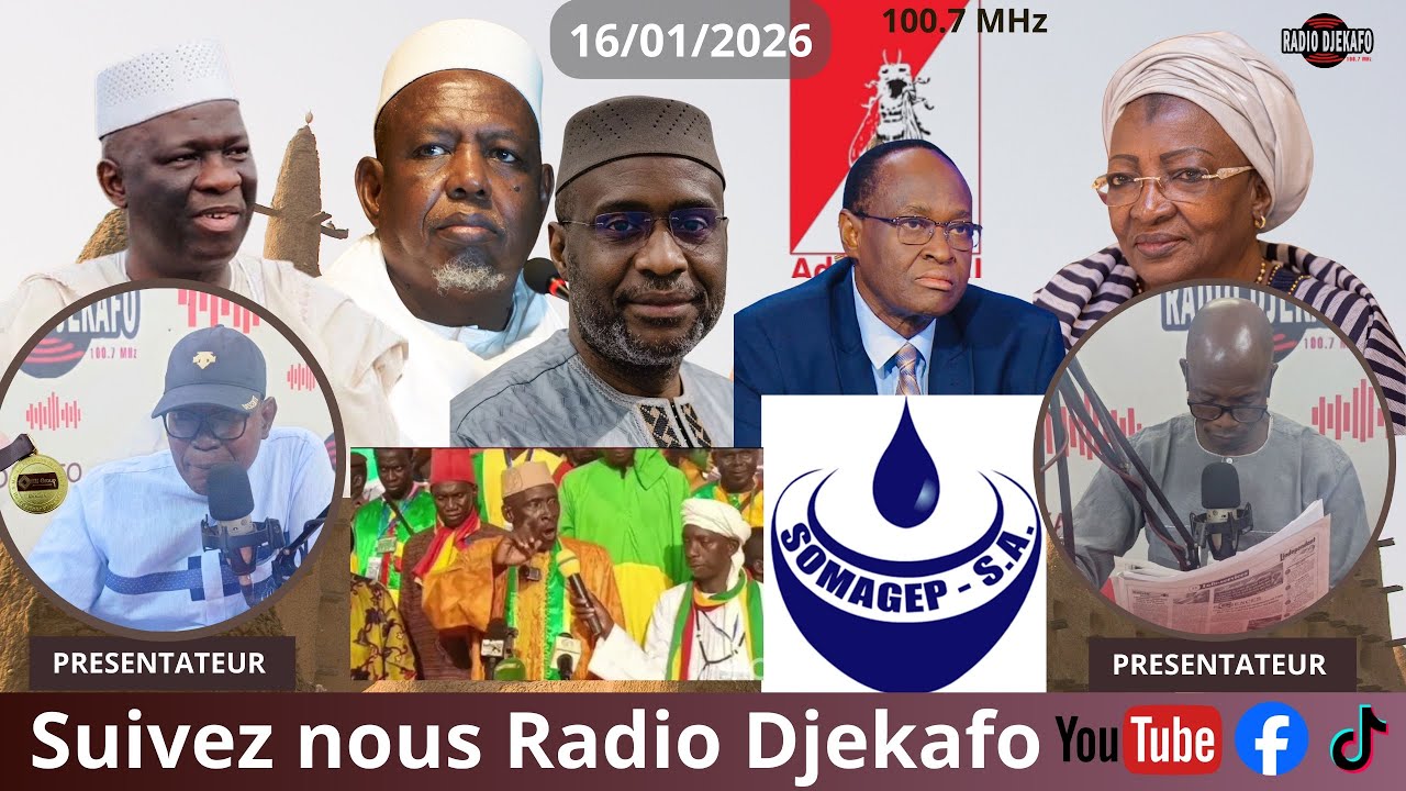 RADIO DJEKAFO 16 JANVIER DABA TOUNKARA ET BOUBACAR TRAORÉ