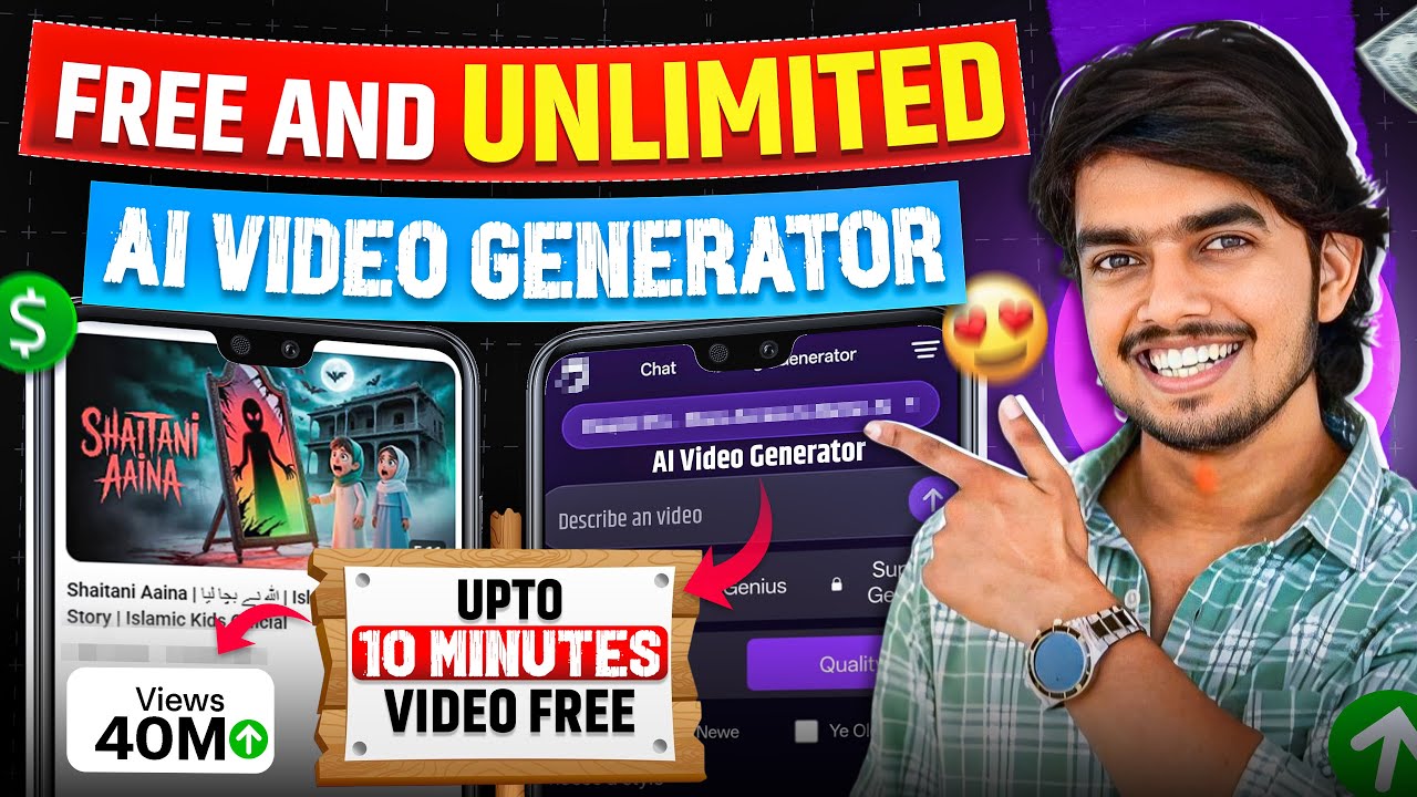 FREE & UNLIMITED AI Video Generator (100% Free)✅ ai video kaise banaye | ai se video Kaise banaye