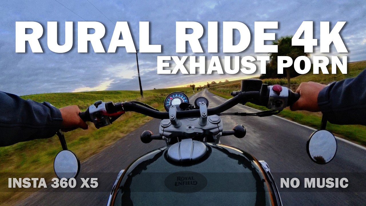 ENJOY RURAL NZ RIDE WITH EXHAUST ONLY. 4K