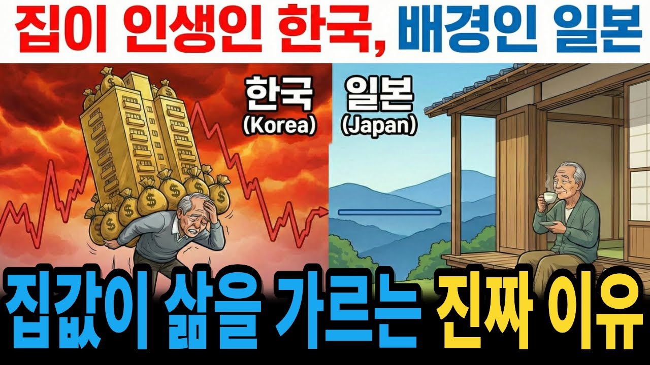 집이 인생이 된 나라 한국, 집이 배경이 된 나라 일본｜아파트에 노후를 건 한국과 집을 소비재로 만든 일본, 집값이 삶을 가르는 진짜 이유