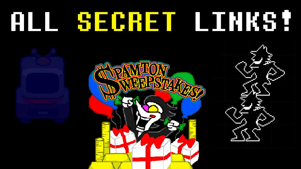 Spamton Sweepstakes ALL SECRET LINKS (Huge Lore Information) | Deltarune 2022 Update
