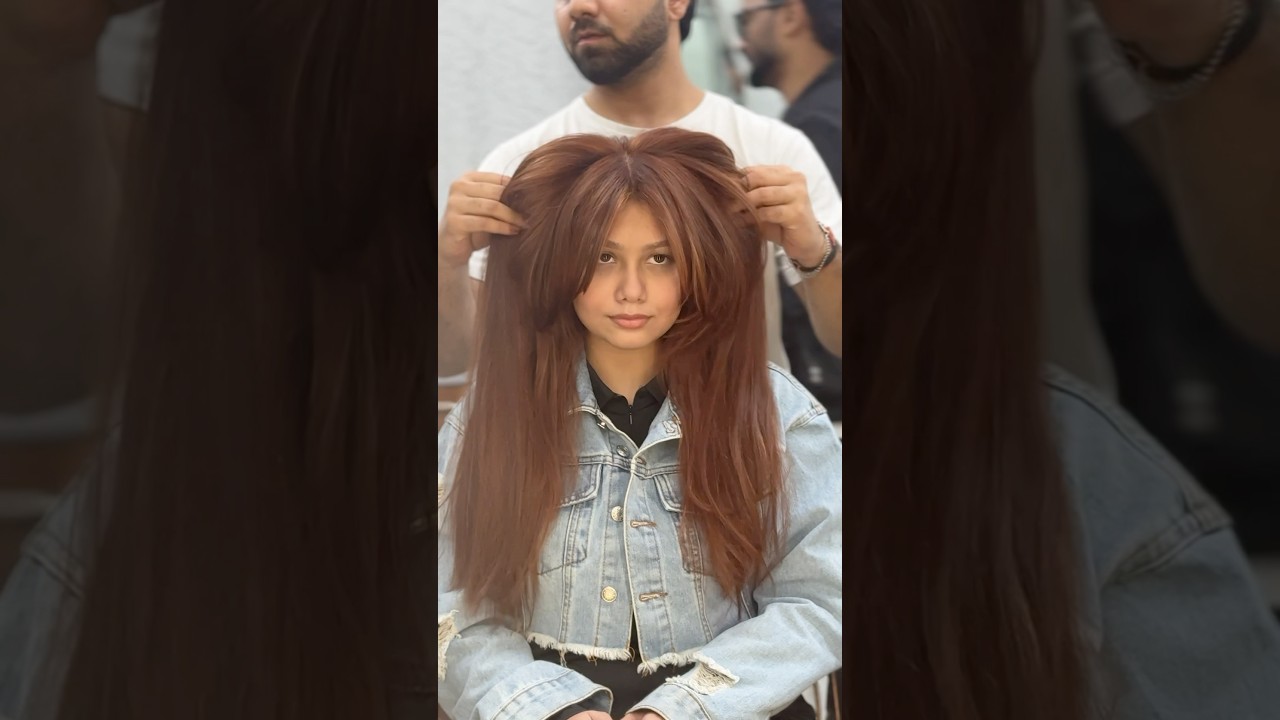copper brown hair colour 🍁 #haircolor #copperhair #hairstyle #haircut #haircare
