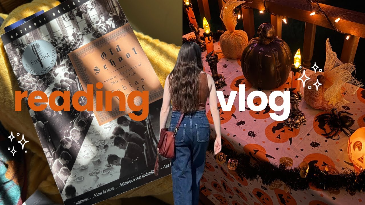 Fall Vlog | Reading dark academia books, doing fall activities + changing my kindle stickers ￼￼🍎🍁✨