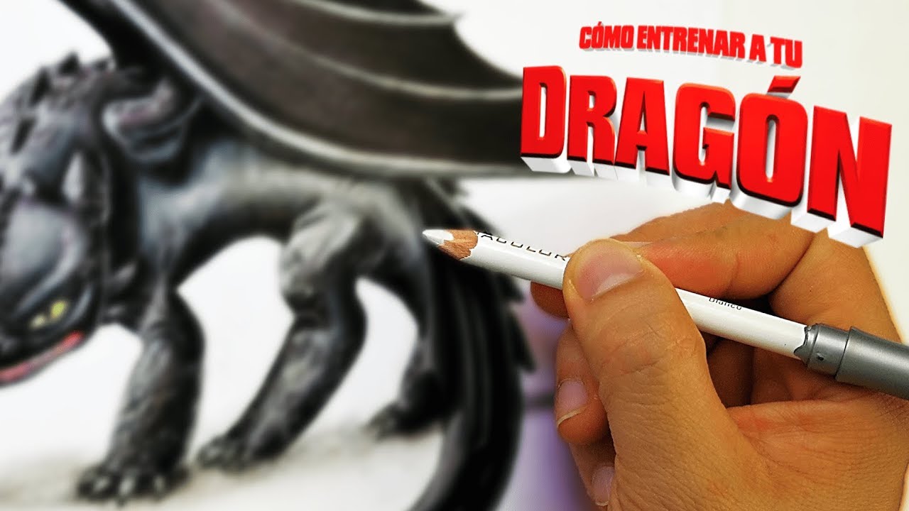 Como Dibujar a CHIMUELO /TOOTHLESS | Fan Art Como Entrenar a Tu Dragon | Muy F&aacute;cil | DibujAme Un