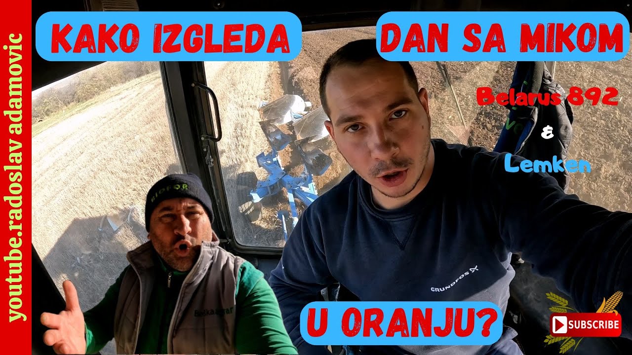 KAKO IZGLEDA DAN SA MIKOM U ORANJU? BELARUS 892 & LEMKEN EUROPAL 5; HOW DOES PLOWING LOOK WITH MIKA?