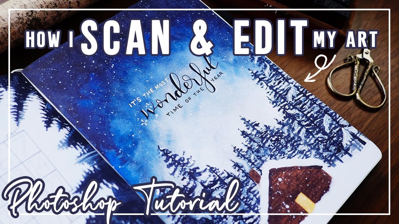 How I Scan & Edit My Artwork (Photoshop Tutorial)