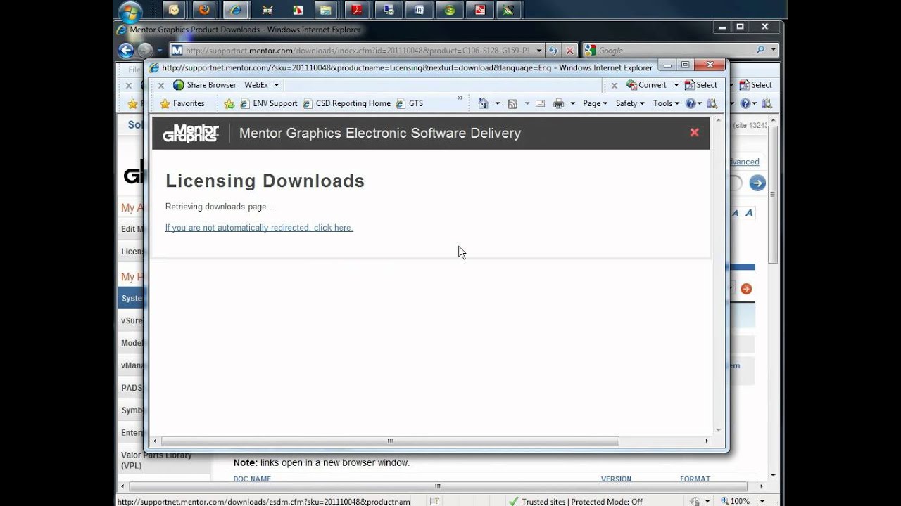 Downloading and Installing the Mentor Licensing Software