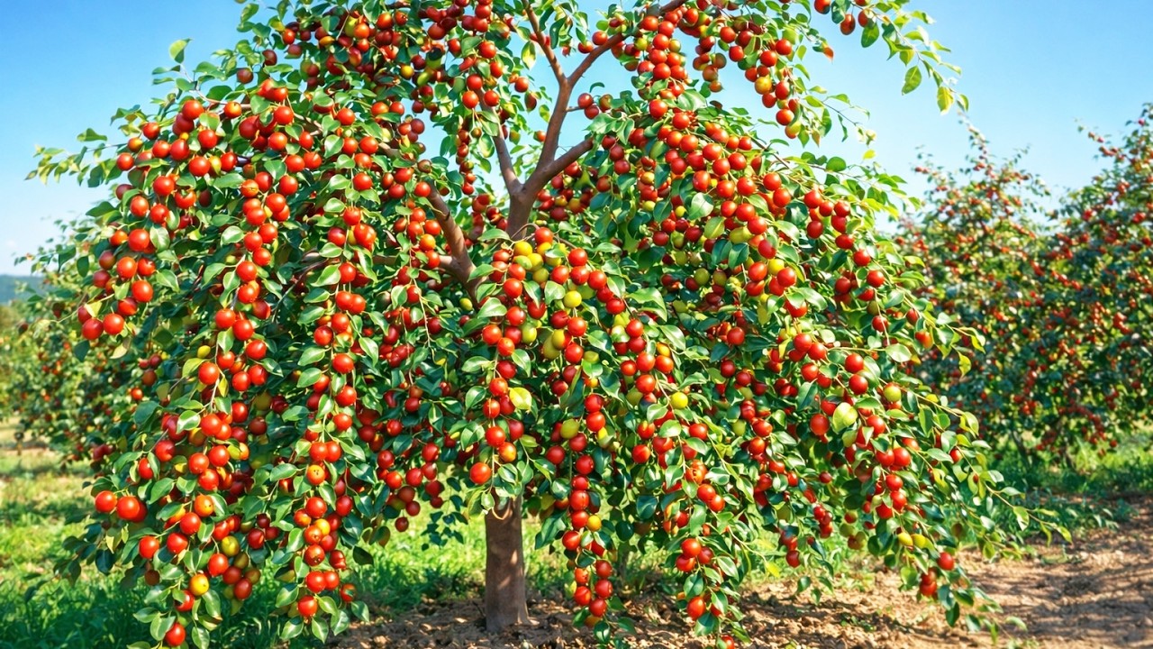 How Chinese Jujube Is Grown – From Seed to Heavy Red Fruit Harvest