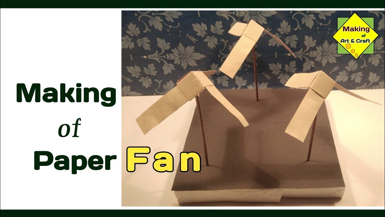 Making of Paper fan #howtomakepaperfan @makingofartandcraft