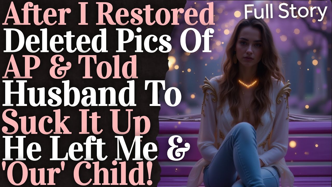 After I restored deleted pics of AP & told husband to suck it up he left me & 'his' child
