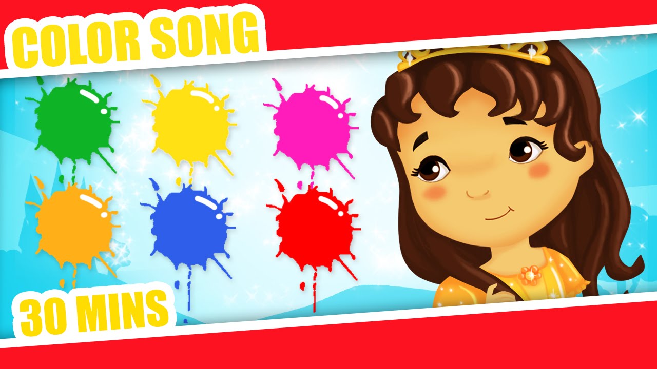 Color Songs - Learn Colors with princesses - Baby Nursery Rhymes